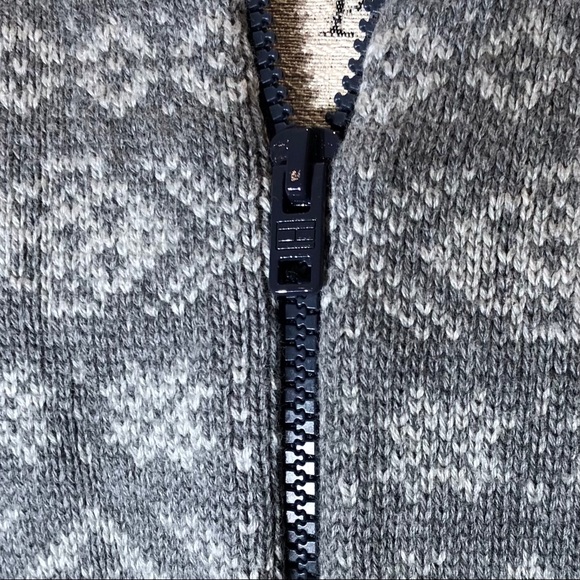 Tommy Hilfiger White & Gray Knit Zip Cardigan XL - Picture 9 of 13